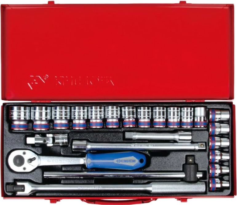 Набір торцевих голівок KING TONY 1/2" 24 шт. (4526MR03)