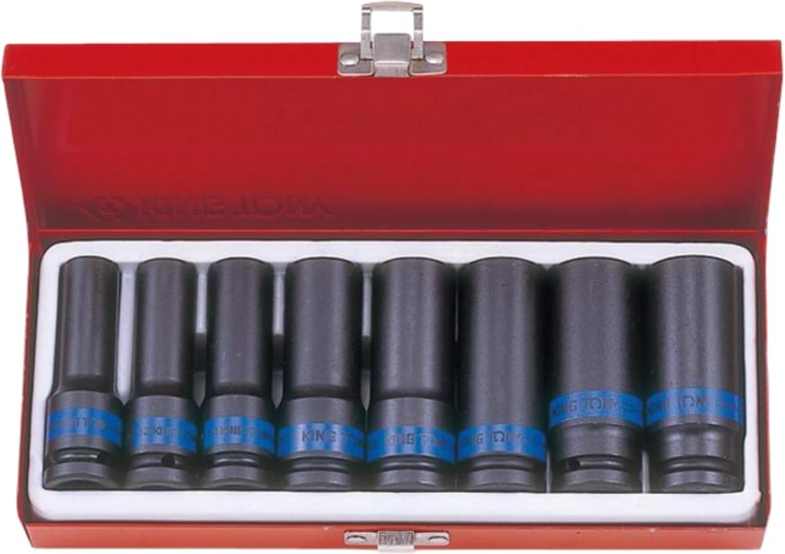 Набір торцевих голівок KING TONY 1/2" 12-24 мм 8 шт. (4410MP01)