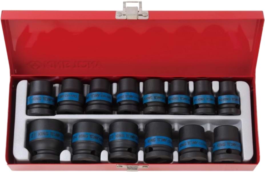 Набір торцевих голівок KING TONY 1/2" 10 - 27 мм 14 шт. (4414MP)