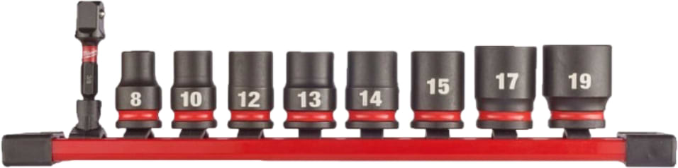 Набір торцевих голівок KING TONY ShW 3/8" SKT 8/10/12/13/14/15/17/19 мм 9 шт. (4932480454)