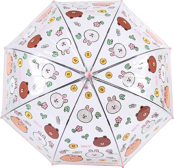Фото - Зонт детский YES Line Friends прозрачный (708492)