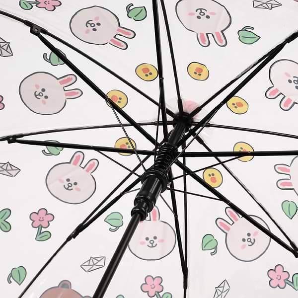 Фото - Зонт детский YES Line Friends прозрачный (708492)