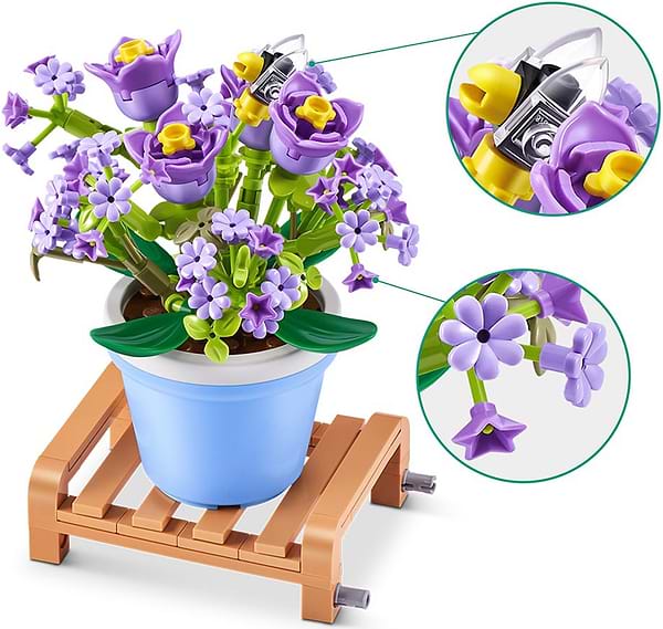 Фото - Пластиковий конструктор ZURU в капсулі MAX S1 – САДОВІ РОСЛИНИ В ГОРЩИКАХ в асортименті (83183GQ1)