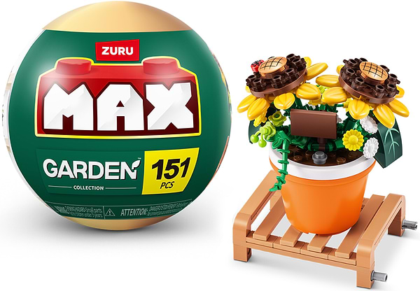 Фото - Пластиковий конструктор ZURU в капсулі MAX S1 – САДОВІ РОСЛИНИ В ГОРЩИКАХ в асортименті (83183GQ1)