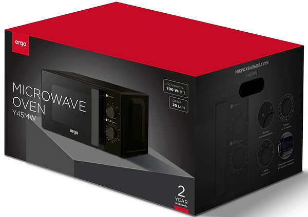 Фото - Мікрохвильова піч (НВЧ) Ergo Y45MW
