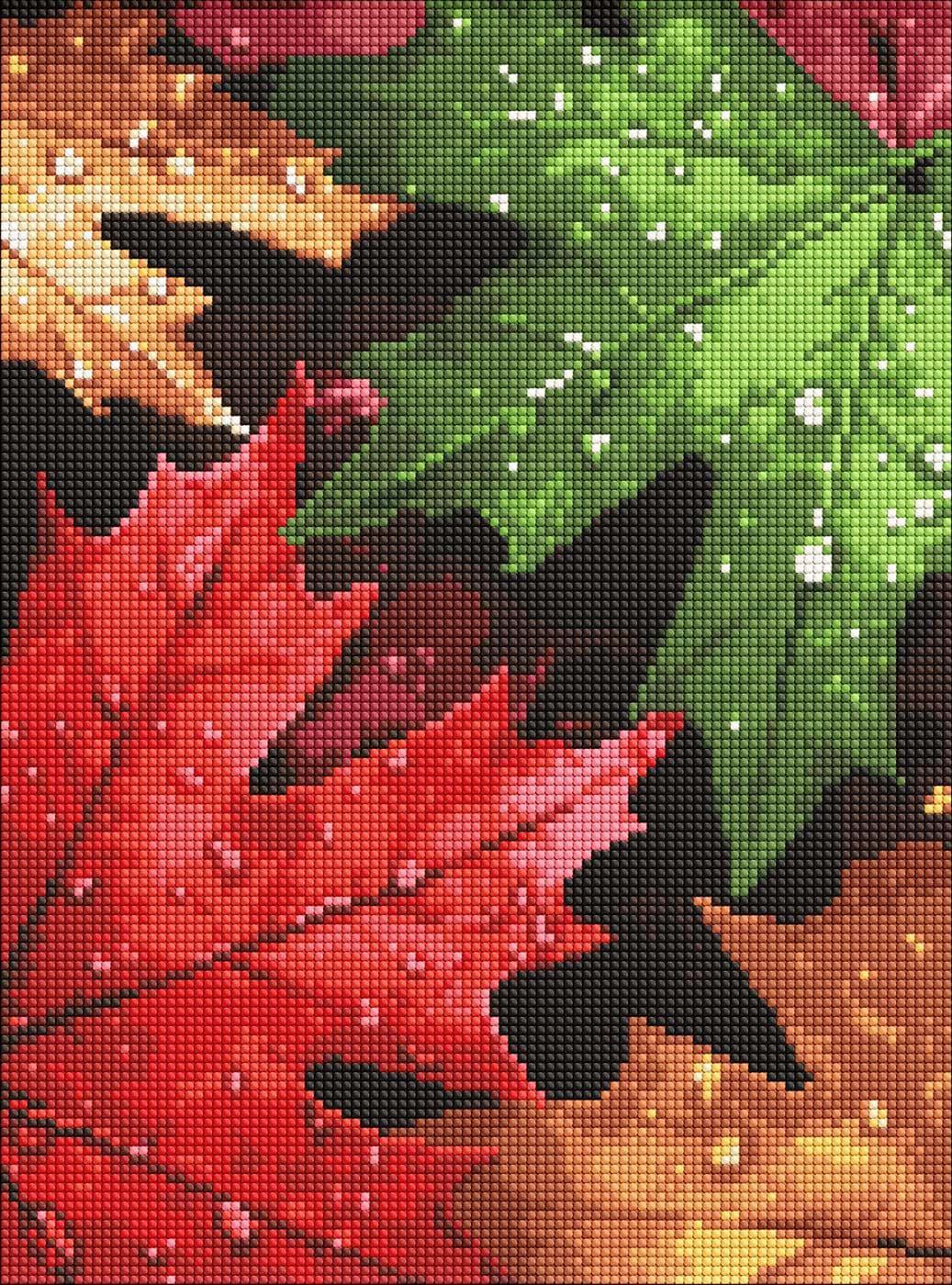 Алмазная живопись Ideyka Осенняя роса 30х40 см (AMO20073)