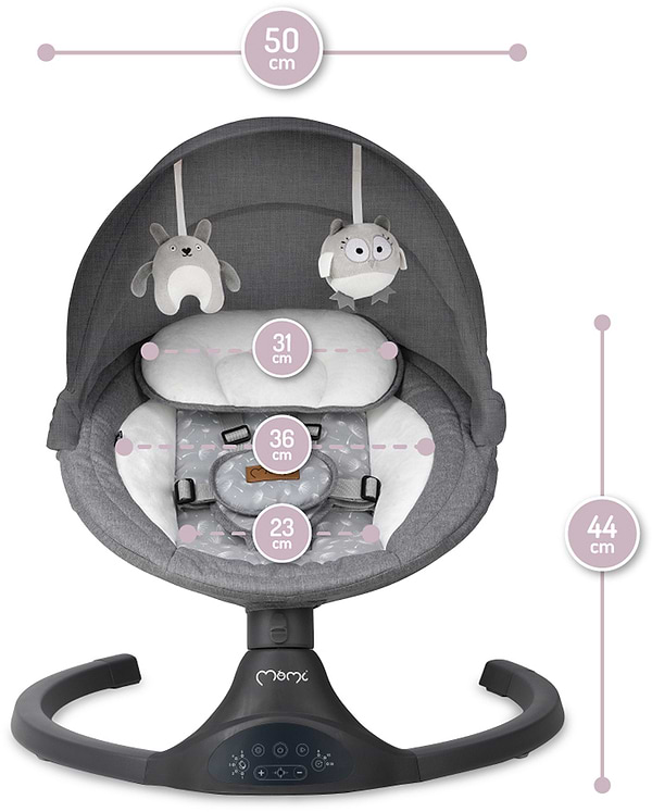 Фото - Крісло-шезлонг MoMi KENANI Dark Grey