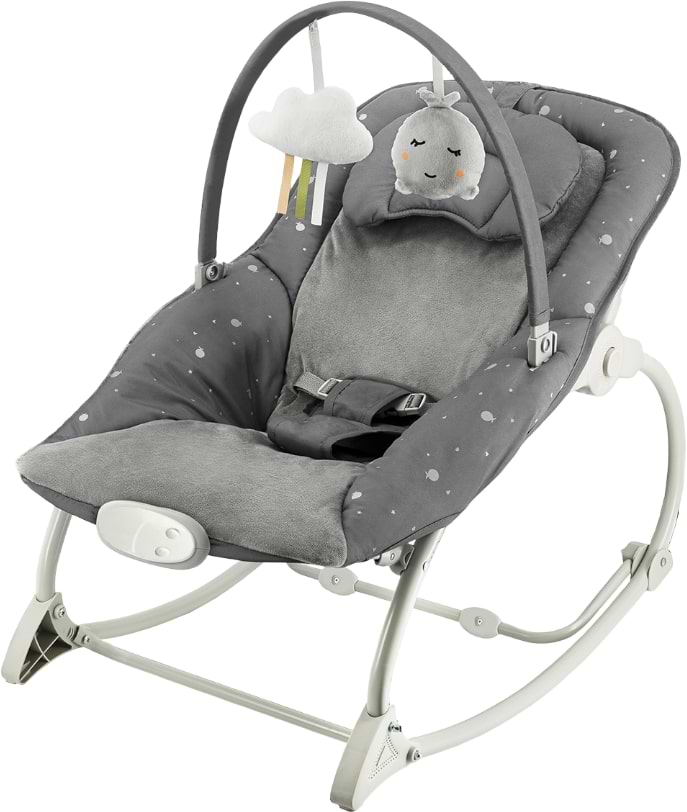 Кресло-шезлонг MoMi LAPIS Dark Grey