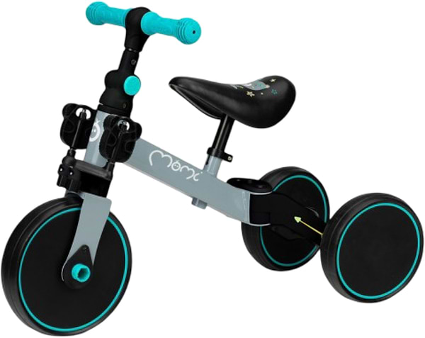 Фото - Біговел MoMi LORIS 4 в 1 Grey-Turquoise