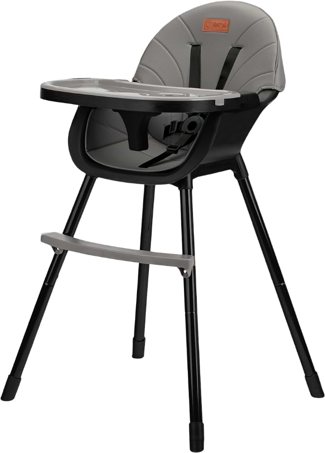 Стульчик для кормления классический MoMi Reki Black