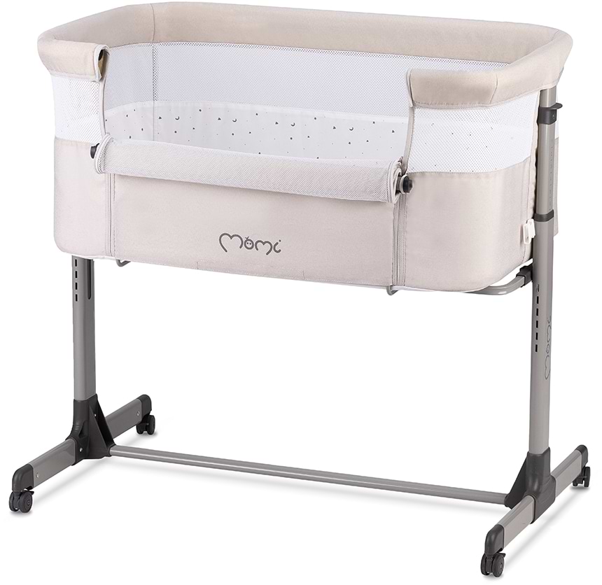 Ліжечко дитяче прямокутне MoMi REVO Light Gray