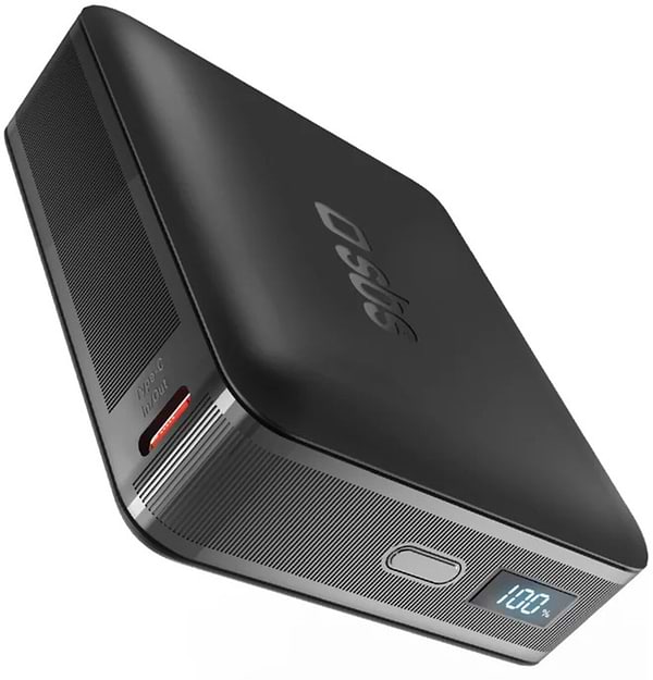 Фото - Батарея мобільна SBS High Density 20000mAh 65W PD USB-C In/Out, LCD display,Ultra Light, Black (902785)