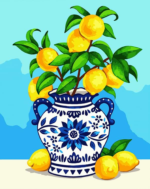 Фото - Картина по номерам Santi Лимонний букет 40х50 см (955753)