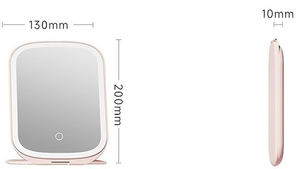 Фото - Косметичне дзеркало DOCO FMO01 Travel Flip Version White