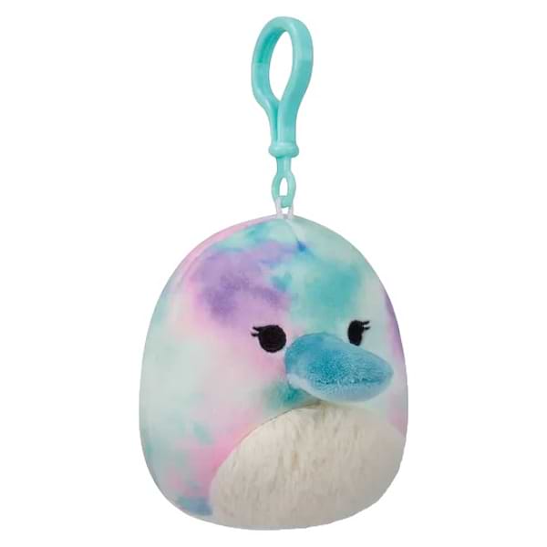 Фото - Мягкая игрушка брелок SQUISHMALLOWS УТКОНОС БРИНДАЛ (SQCP00215)