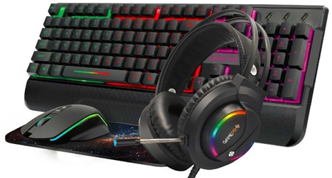 Фото - Клавіатура+миша GamePro + навушники 4in1 GS1252USB