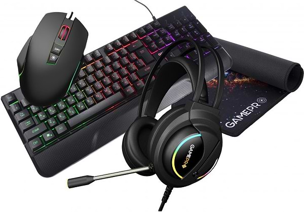 Фото - Клавіатура+миша GamePro + навушники 4in1 GS1252USB