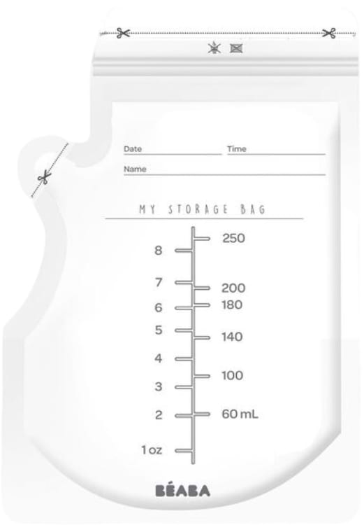 Фото - Пакет для зберігання грудного молока Beaba 50 шт. 250 мл (911738)