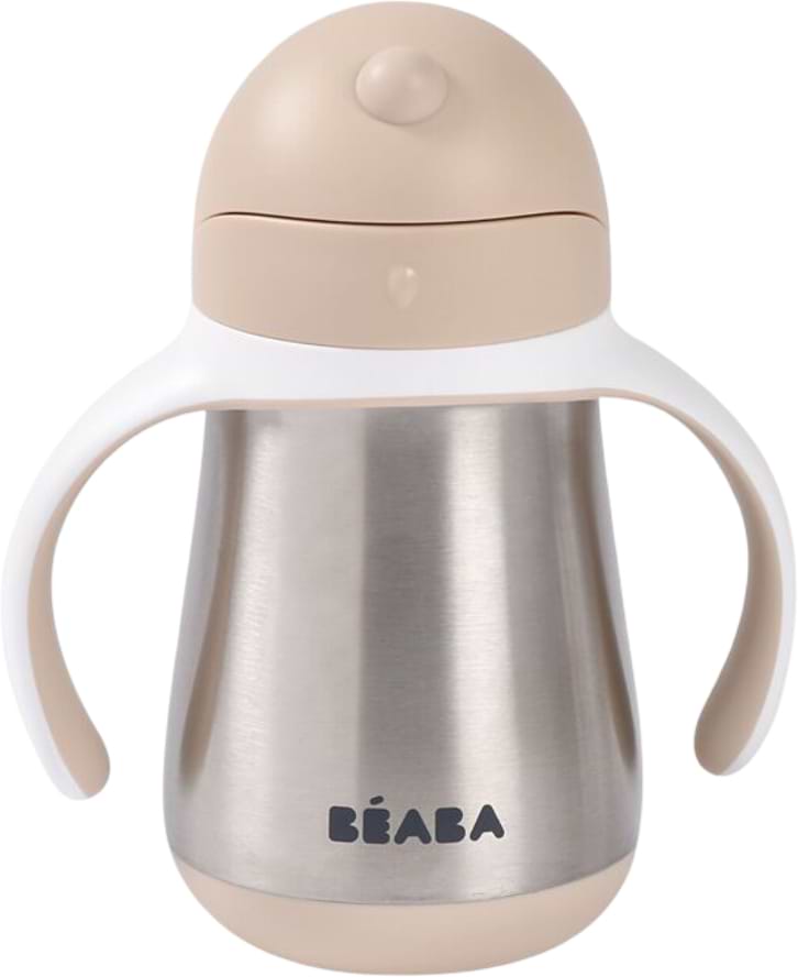 Поильник-непроливайка детский Beaba 250 мл бежевый (913633)