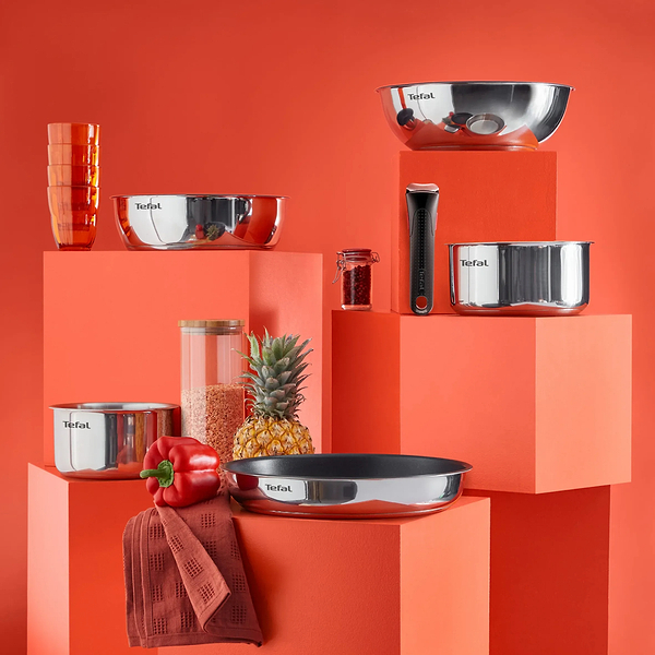 Фото - Набір посуду зі знімною ручкою Tefal L8979804 Ingenio Emotion 8 пр