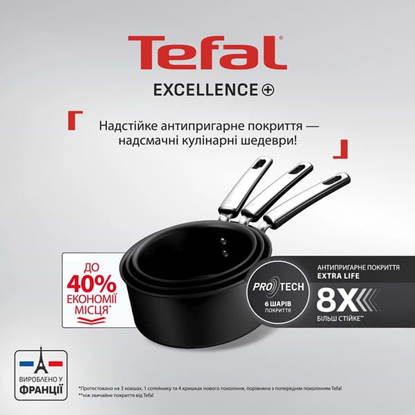 Фото - Ківш Tefal G3282453 Excellence+ 20 см (2,7 л)