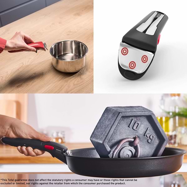 Фото - Сковорода универсальная со съемной ручкой Tefal L7629153 Ingenio Multicook 3 пр, с крышкой