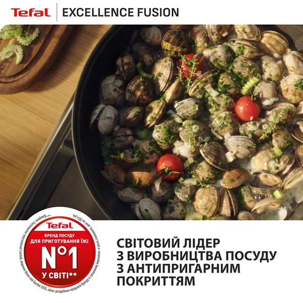 Фото - Сковорода універсальна Tefal G3380602 Excellence Fusion 28 см