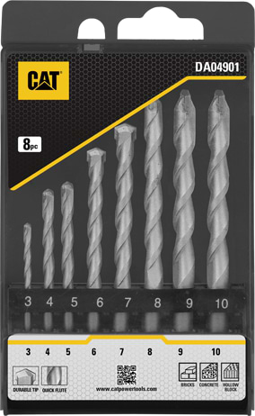 Набір свердел CAT 8 шт. (DA04901)
