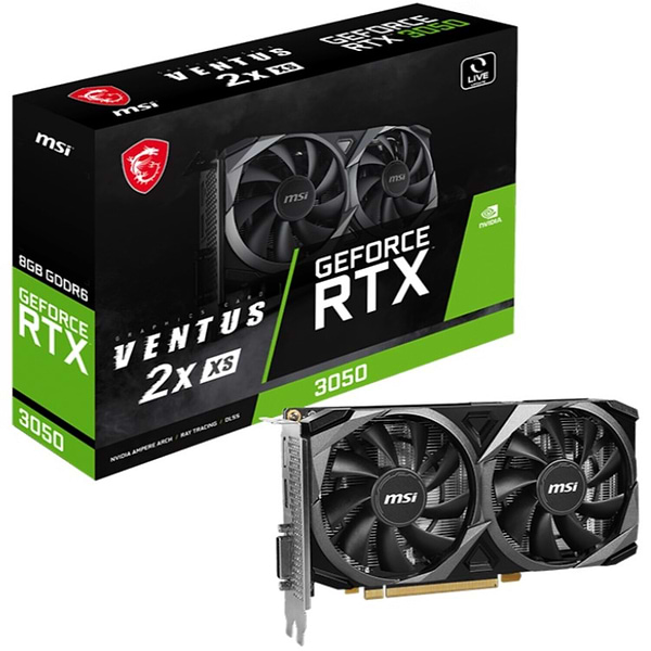Фото - Видеокарта MSI RTX 3050 VENTUS 2X XS 8G
