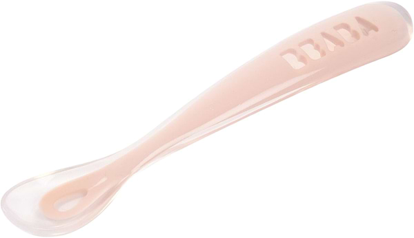Фото - Ложка дитяча Beaba 4+ пастельно-рожевий (913619)