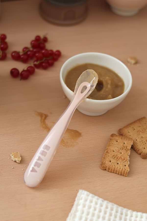 Фото - Ложка дитяча Beaba 4+ пастельно-рожевий (913619)