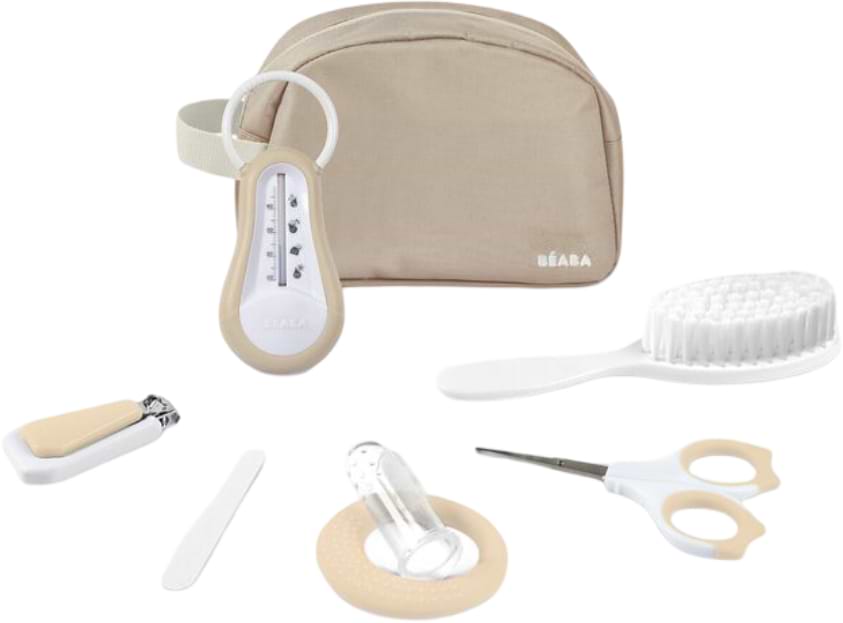 Набор детских маникюрных принадлежностей Beaba с туалетными принадлежностями 7 пр. бежевый (920426)