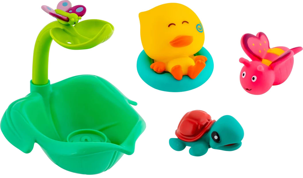 Іграшка для ванної Baby Team Водяна пригода (9036_набір з черепашкою)