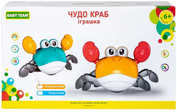Фото - Игрушка для ванной Baby Team Чудо краб (8685_блакитний)