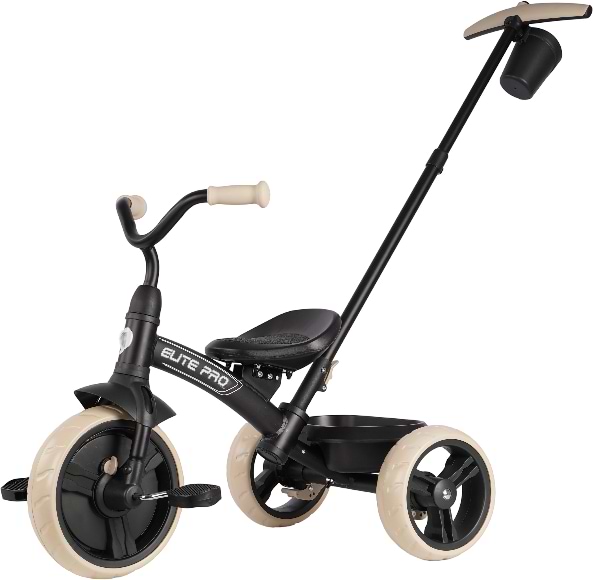 Фото - Триколісний велосипед Qplay Elite Pro Black (T10-BEliteProBlack)