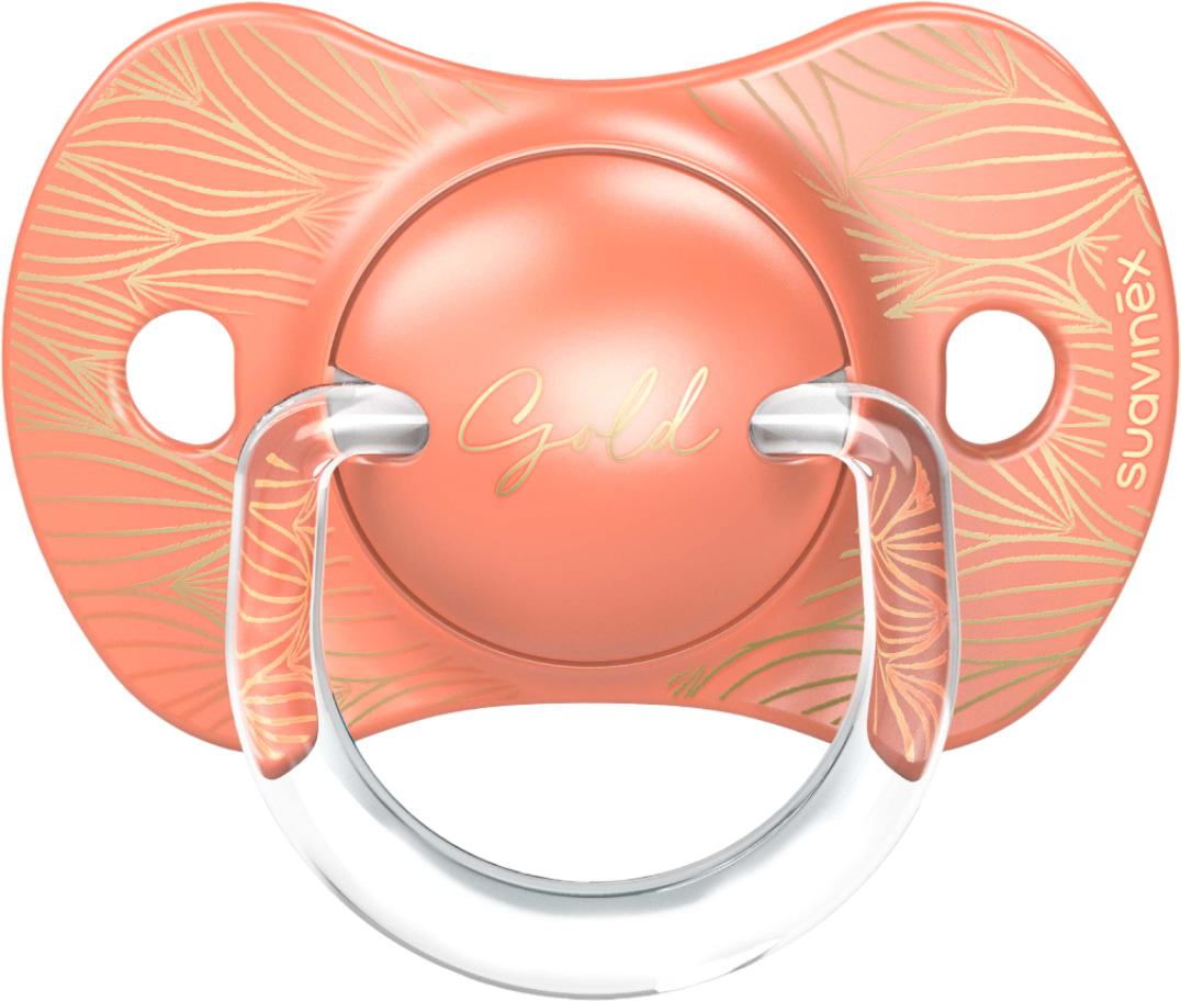 Анатомічна пустушка Suavinex +18 міс. Gold Edition Помаранчева (307863)