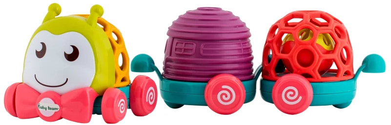 Інтерактивна іграшка Baby Team Забавні вагончики (8672_гусінь)