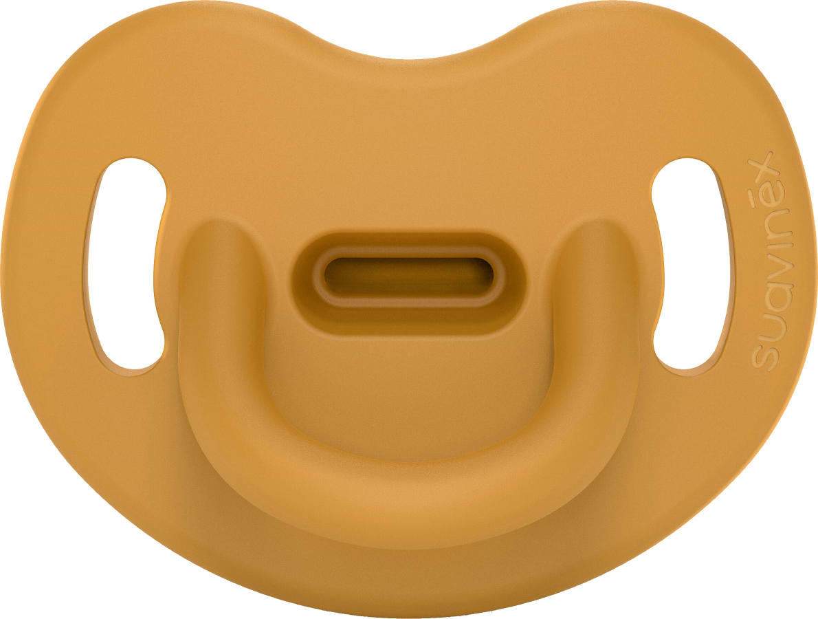 Анатомічна пустушка Suavinex 0-6 міс. Colour Essence жовта (308083)