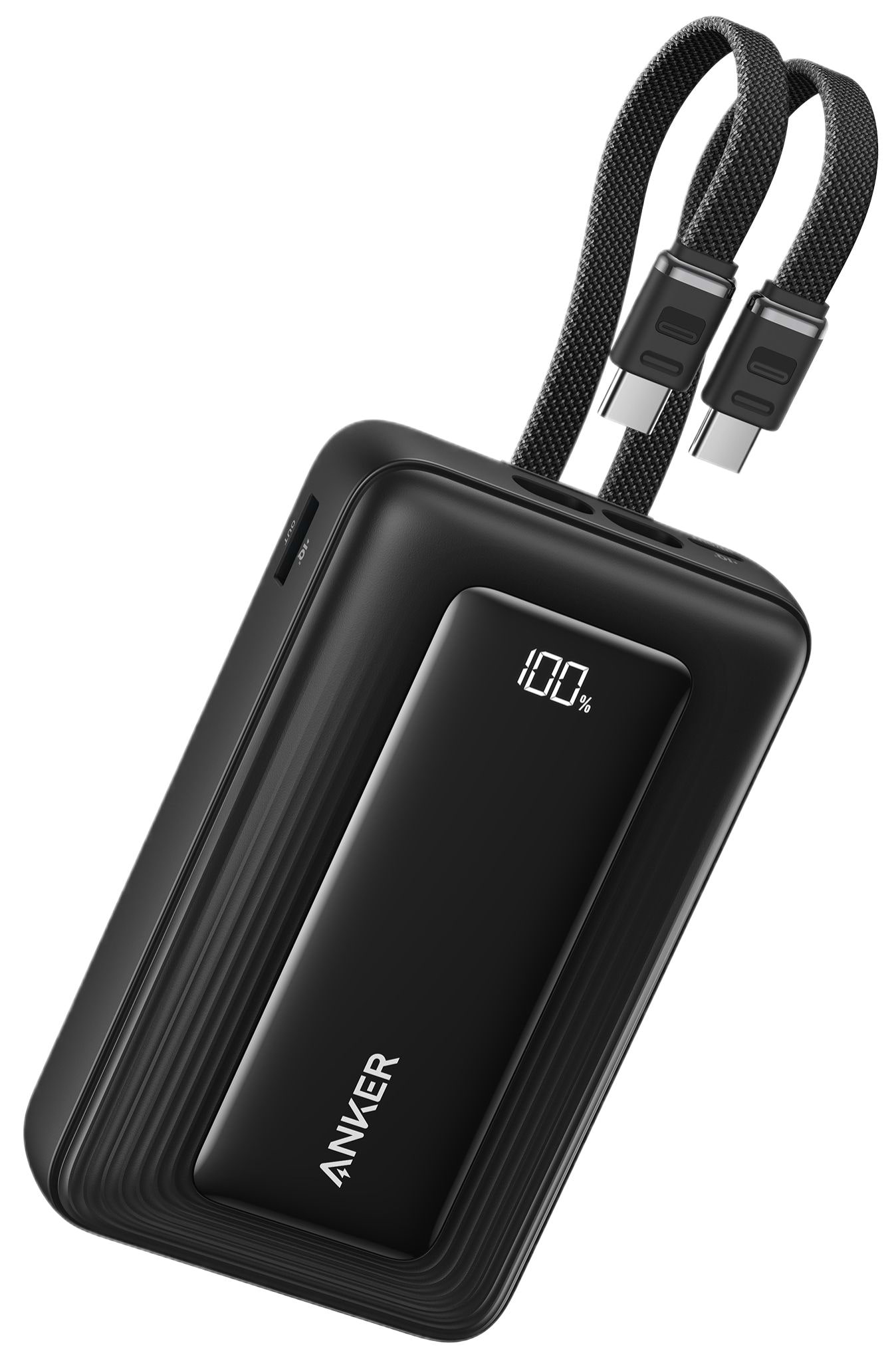 Батарея мобільна Anker 20000mAh 45W Built-In Dual USB-C Cables Black (A1681H12)