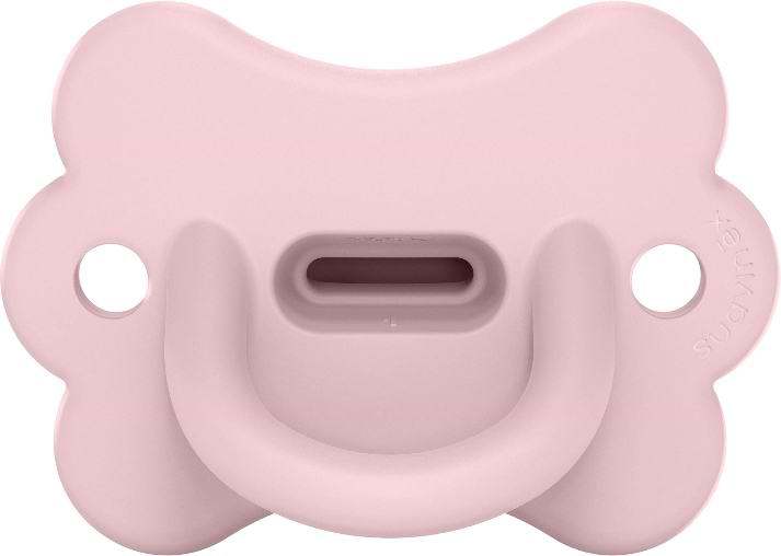 Симетрична пустушка Suavinex фізіологічна у формі метелика 0-6 міс. Colour Essence рожева (308911)