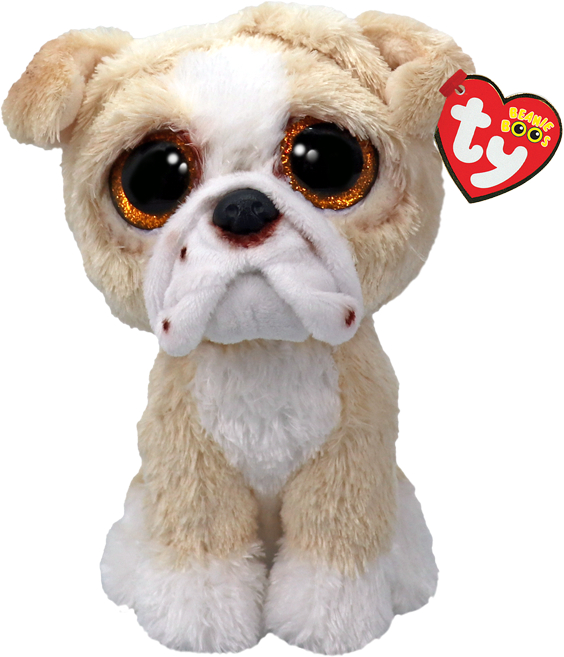 Мягкая игрушка глазастик TY Beanie Boos английский бульдог POOCH 15 см (37371)