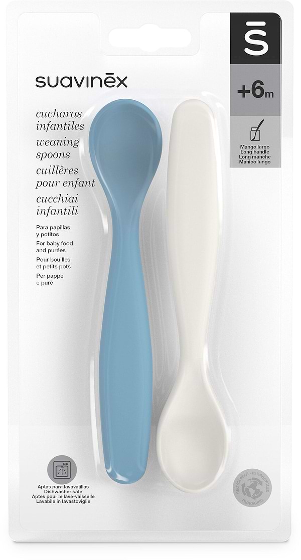 Фото - Набір дитячий Suavinex Go natural сіро-блакитний 2 шт. (308048)