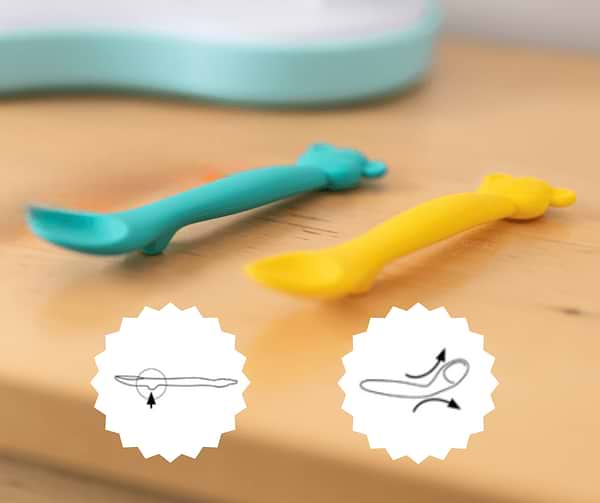 Фото - Ложка дитяча Suavinex блакитний кит (401352)