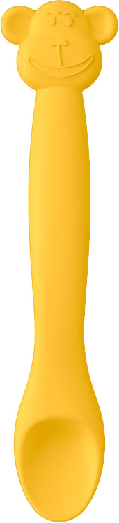 Ложка дитяча Suavinex жовта мавпа (401353)