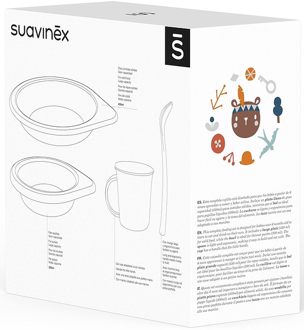 Фото - Набор детский Suavinex Лесные истории голубой (306793)