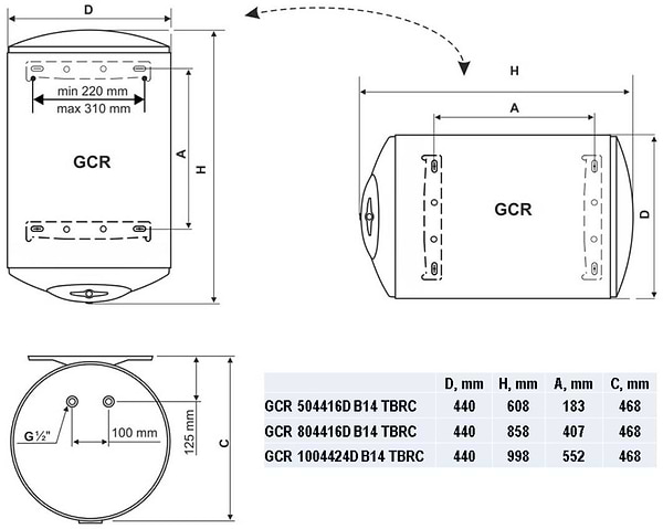 Фото - Водонагреватель Tesy ANTICALC REV GCR 804416D B14 TBRC