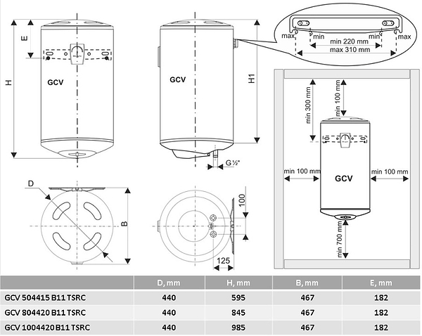 Фото - Водонагреватель Tesy BILIGHT GCV 504415 B11 TSRC