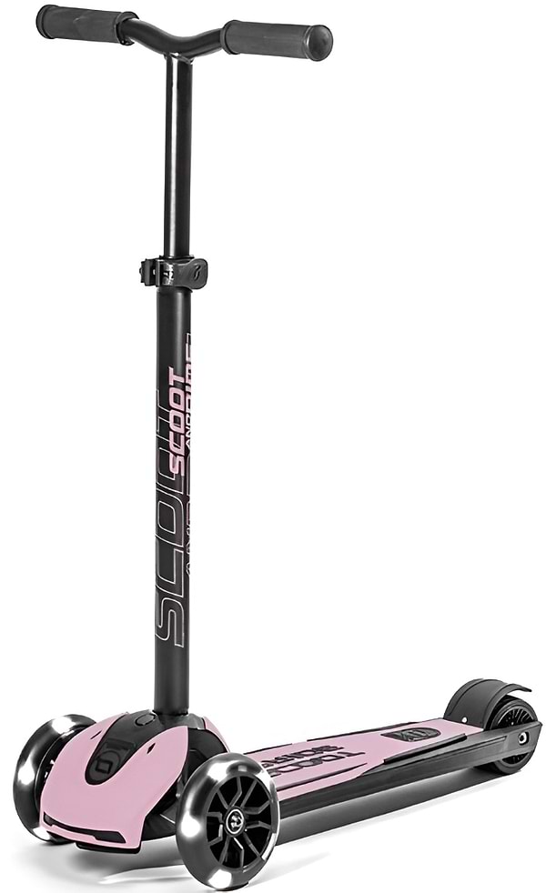 Фото - Трёхколёсный самокат Scoot&Ride Highwaykick-5 со светящимися колесами (SR-190117-ROSE) Фото - Трёхколёсный самокат Scoot&Ride Highwaykick-5 со светящимися колесами (SR-190117-ROSE)