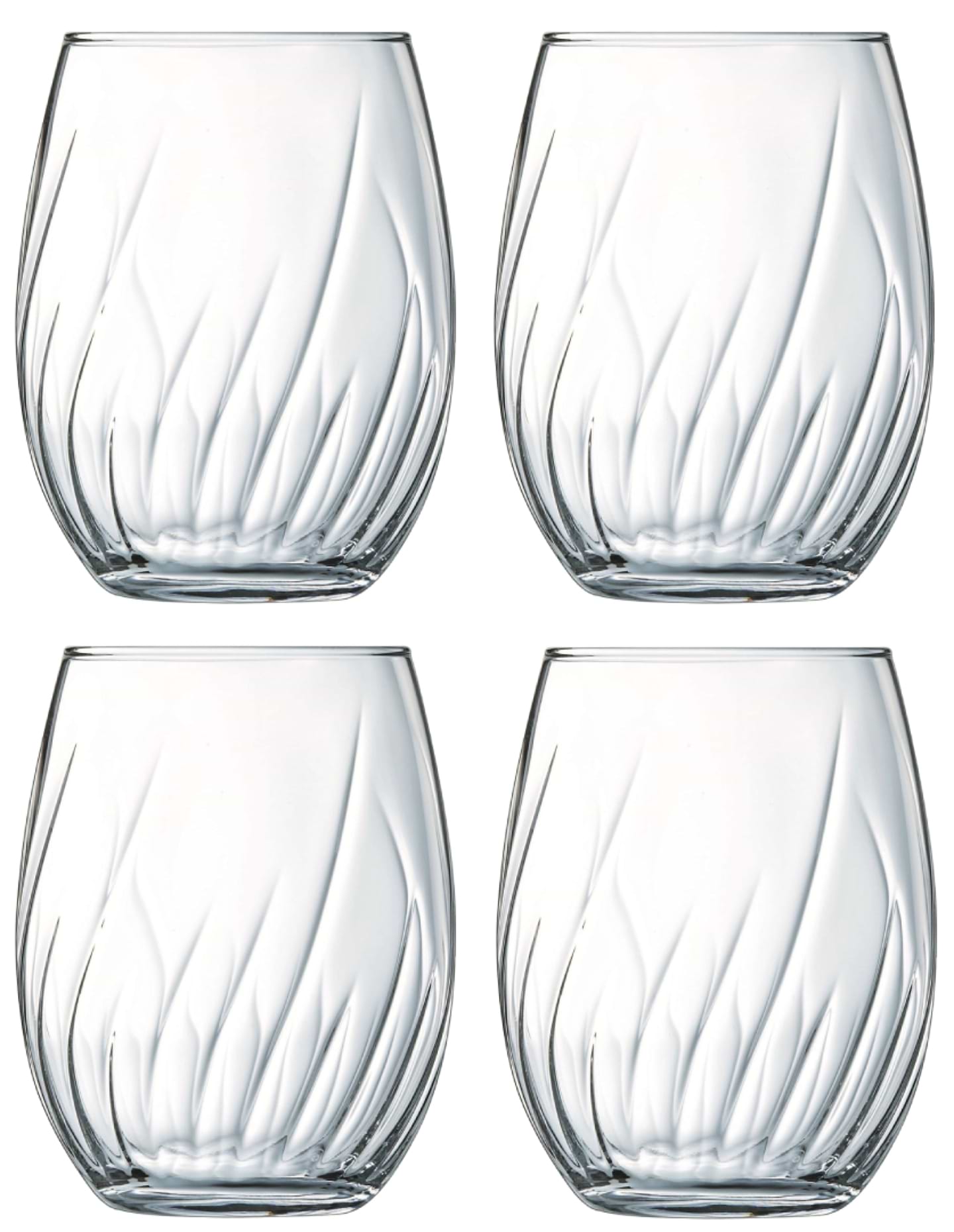 Набір склянок Cristal d’Arques SWIRLY 4х360 мл (V2831)