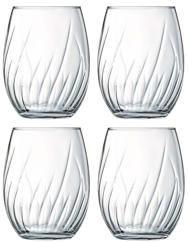 Фото - Набір склянок Cristal d’Arques SWIRLY 4х360 мл (V2831)